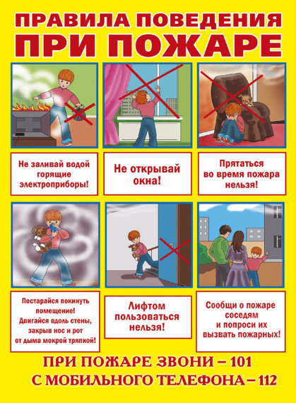 Помните, что соблюдение правил пожарной безопасности убережет Вас и ваших детей!.